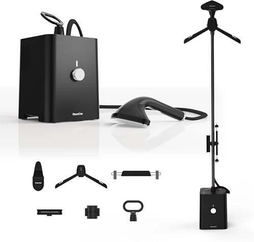 STEAMONE- Steamer Professionell Dampfglätter 2900W 125g/min 10bar SteamCube- Vertikales und horizontales Bügeleisen 90min Betriebsdauer (2500ml)- Entfernt 99,99% der Verunreinigungen Fertig in 120s