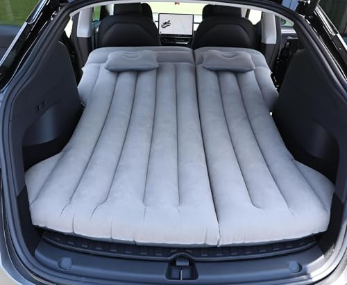 Liphier Matelas Gonflable de Voiture SUV pour Tesla Model Y Matelas Gonflable de Camping Lit Gonflable de Voiture pour Dormir en Plein air à la Maison, Gris