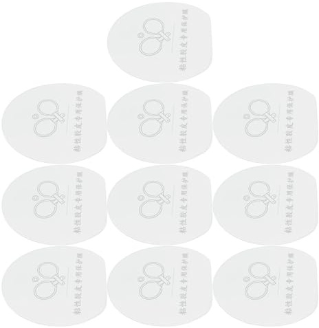 SUPVOX Láminas Protectoras Transparentes 10 Piezas, Película No Adhesiva, Protección Resistente de Superficie para Pala de Tenis de Mesa Suministro para Entrenamiento y Competición