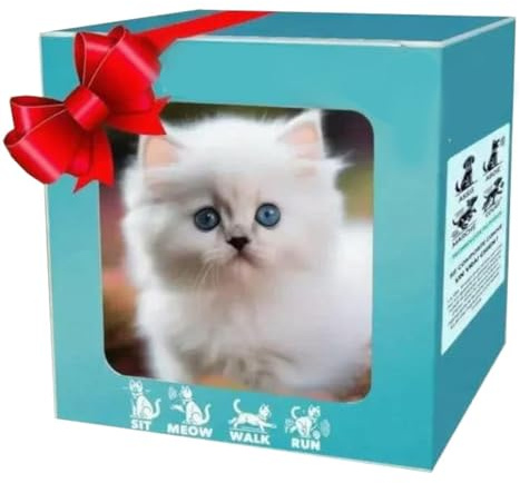 2025 Nuovo Gatto Robotico Ai Che Si Comporta Come Un Gatto Vero, con Movimenti Realistici, Miagolii e Scodinzolii. Giocattolo Robotico Interattivo white