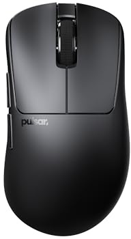 Pulsar Gaming Gears Xlite Crazylight Kabellose Gaming-Maus, Ultraleicht, 44 g, optischer Schalter, 32000 DPI, 750 IPS, XS-1-Sensor, 8K-kompatibel (Medium, Jet Black)