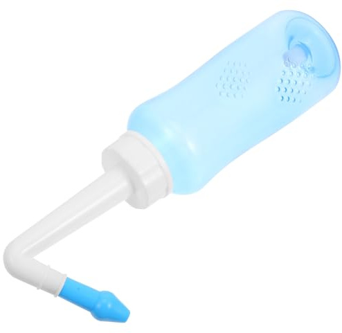 BESPORTBLE Botella de Irrigación Nasal Portátil 300 Ml Válvula Manual para Flujo Ajustable, Kit de Riego Eficaz para Limpieza de Senos Paranasales, Alivio de Congestión y Cuidado Diario