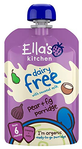 Ella'S Kitchen Organic Coconut Milk,Oats,Pear,Fig 6M+ Stage 1, 100 g