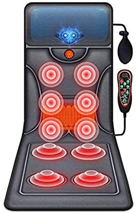 FYLZW Tappetino da Massaggio Vibrante per Tutto Il Corpo, materassino da Massaggio, massaggiatore per Collo e Schiena, rilassamento Muscolare del Polpaccio Lombare