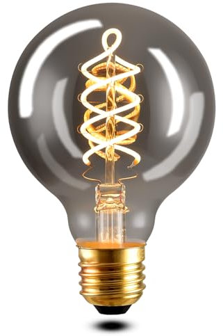 NUODIFAN Edison Vintage Glühbirne E27, Dimmbar 4W LED Lampe Warmweiß 2700K Led Leuchtmittel Glühbirne E27 Ideal für Nostalgie und Retro Beleuchtung im Haus Café Bar