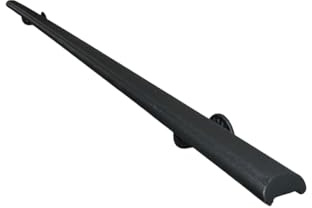 FERMEG – Corrimano Etrusco in Ferro Battuto per Scale | Stile Classico Nero Antracite | 50–400 cm | Kit con Staffe e Tasselli | Fai da Te | Made in Italy | Montaggio Facile (500 mm)