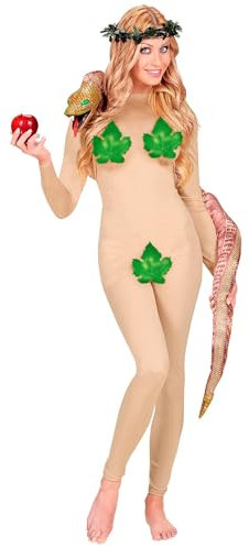 W WIDMANN MILANO Party Fashion - Kostüm Eva, Overall mit Kopfbedeckung, Paradies, Faschingskostüme