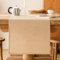ViaElayu Tischläufer Beige Frühling Modern Tisch läufer Abwaschbar Tischdeko Landhausstil Table Runner Küche Tisch Dekoration Party Geburtstag Hochzeit Dekor 40x140 cm