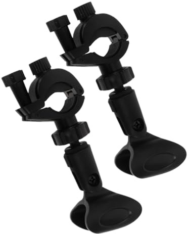 PRETYZOOM 2 ensembles Microphone Clip With Adapter Rotation Clamp Rack Adjustable Tripod Holder For Live Streaming Recording Public Speaking