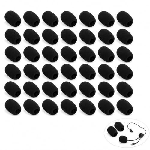 40PCS Funda Antiviento para Micrófono y Headset de Espuma, Protector Micrófono Filtro Antipop y Pop Filter, Cubierta Micrófono para Grabación Clases Reuniones Escenario