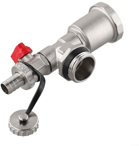 Distributore di riscaldamento in ottone G1 DN25, spurgo automatico rapido, rubinetti di scarico del circuito, resistente alla temperatura 120 C, valvola di prevenzione dell'aria, rubinetto di