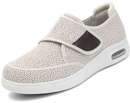 Mertmliy Zapatos Diabéticos Hombres Mujeres Zapato Terapéuticos Ortopédicos, Zapatos Hallux Valgus, Ocio Aire Zapato Fascitis Plantar Hinchazón Personas Mayores, Pies Artríticos