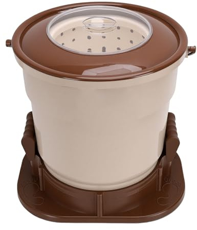 SUNGOOYUE Manuell Torktumlare med Dragsladd, Bärbara Torktumlare Elektrisk Tvättsnurra 3,17 Gallon Bärbar Centrifug för Sovsal Lägenhet Rv Camping Manuell med Drag