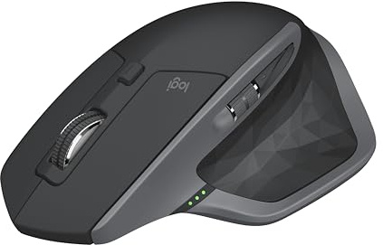 Logitech MX Master 2S Wireless Mouse with Flow Cross-Computer Control and File Sharing for PC and Mac, Graphite
