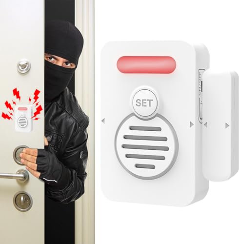 Alarma para Puerta Entreabierta, Alarma con Recordatorios De Voz Ajustables, Recordatorio De Cierre Y Alerta Vocal para Tiendas, Negocios, Escuelas, Talleres, Garajes Y Sótanos