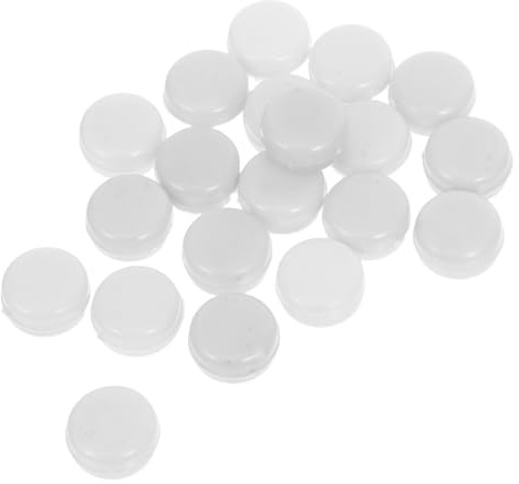 FRCOLOR 20pezzi Inserti per Sonaglio in Plastica Ricambio per Scatole di Rumori per Bambole Accessori per Giocattoli Fai da Te Inserti per Sonagli per Riparazione e Artigianato