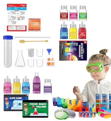 Experimentos Científicos Para Niños - Kit De Experimentos De Laboratorio Educativo, Conjunto De Aprendizaje De Química Y Física, Actividades STEM Interactivas, Divertido Regalo De Cumpleaños Para Las