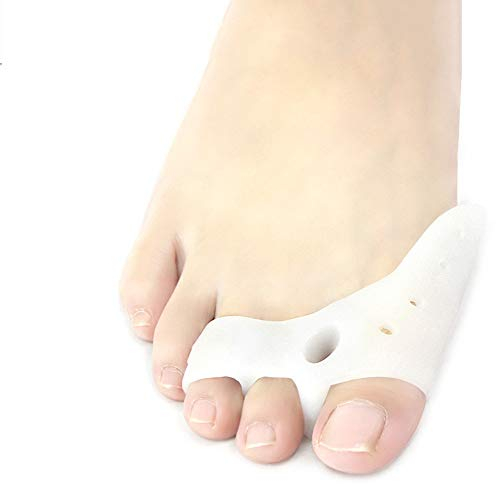 HALLUX Valgus Zehenspreizer - Optimaler Universalgröße - Zehen Schiene - Ballenschutz Bandage auch für Schuhe - Hammerzeh Korrektur - für Damen Herren (1 Paar)