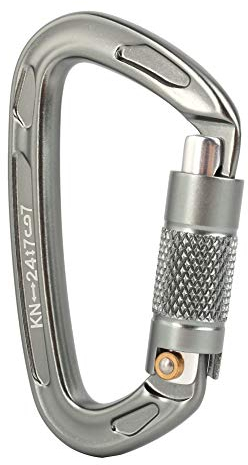 MAGT Karabiner 25 KN, Aluminiumlegierung Karabinerhaken Sicherheit Rettung D Form Klettern Karabiner für Outdoor Klettern, Bergsteigen, Wandern
