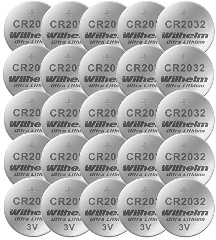 25 x Knopfzelle CR2032 Wilhelm Batterie Lithium 3V CR 2032 Industrieware…