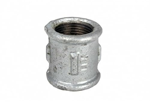 Cast Iron Socket - BSP Thread Pipe Coupler Female Joiner Connector - Coupling (2x2)