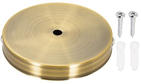 YOKIVE 1 Pcs Light Canopy Kit, Wall Sconce Lamp Plate Fixture Fixing Light Accessory Great for Home Office (Gold Bronze, 4.7x0.71-Inch)