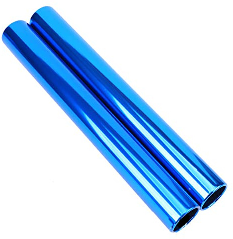 2Pcs Aluminum Relay Batons Track and Field Relay Batons Professional Relay Teams Batons Running Competition Baton for Race Running and Outdoor Sports Tools, Blue