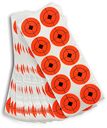 ATFLBOX 500 Stück pro Packung zum Aufkleben, Zielscheiben, 4 cm, Zielpaster, Papieraufkleber zum Schießen, Schießscheiben für Zielscheibe Selbstklebende Ziele für Gewehre Pistole Softair