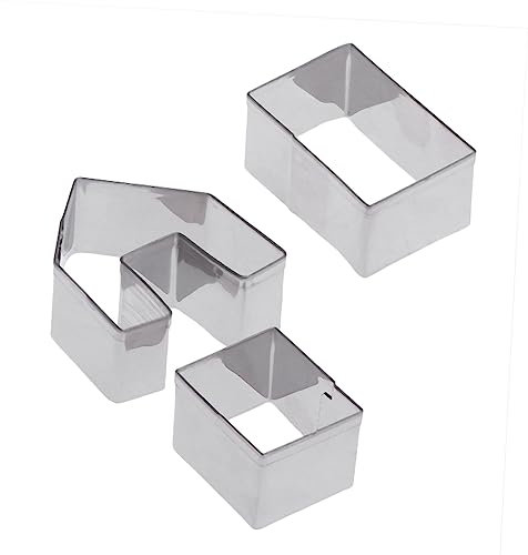 BESTonZON 3 Stk Weihnachtsfeierzubehör -ausstecher Winterliche Briefmarken Ausstechformen Weihnachtsformen Ausstecher-set Für Lebkuchenhäuser Cupcake-cutter Nudelschneider Plätzchen 3d