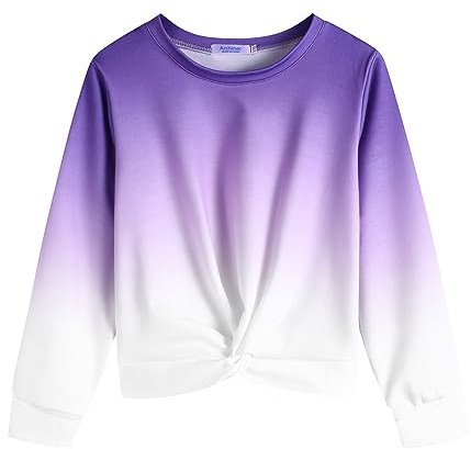 Arshiner flicka sweatshirt batik långärmad tröja lätt sportkläder barn slips dye långärmad tröja för flickor
