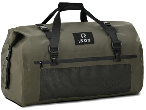 BORLENI Motorrad Hecktasche Gepäckrolle wasserdicht 30L – Premium Motorradtasche mit Rolltop, Reflektoren, MOLLE-System, Reisetasche & Satteltasche für Camping, Outdoor & Touring