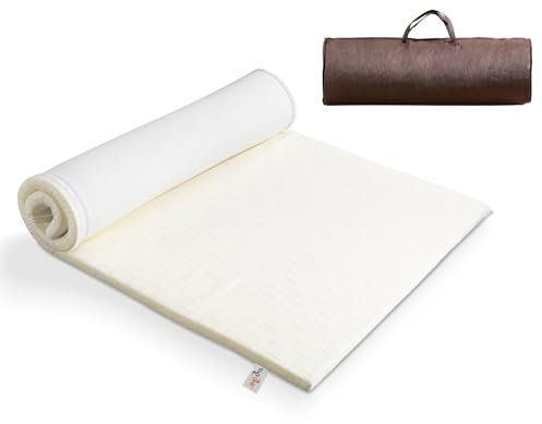 TAO ONE Rollbar Camping Matratze (100 x 200 cm), Campingmatratze Schaumstoff, Klappmatratze mit Tragetasche, Futon Matratze für Camping, Reisen, Zelt, Auto, Boden und Gäste