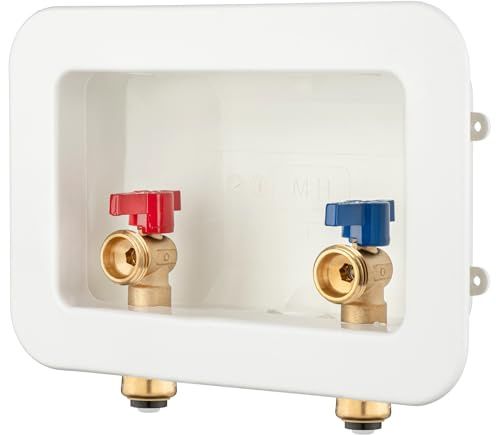 Lidertik LI-XYJH-550-LK Lot de 1 boîte de sortie pour machine à laver avec drain central, entrée 1,27 cm pour connecter x sortie 1,9 cm filetage mâle