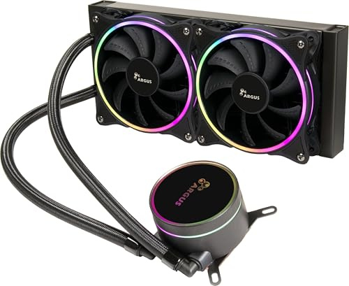 Inter-Tech 240 mm AIO vattenkylning med ARGB-belysning av fläkt och pump