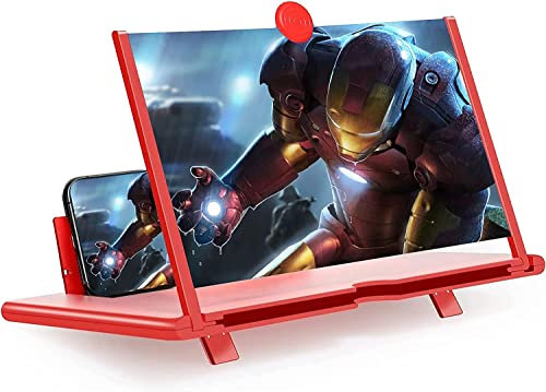 Divons Lupa para móvil 14 Pulgadas,Amplificador de Pantalla para movil, 3D HD Plegable Amplificador de Pantalla para Ver vídeos de películas, para con Todos los Smartphones