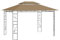 Pavillon 4x3x2,7m Taupe 160g/m²