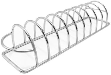 Grill Ribs Holder - Portable Chicken Holder | Dishwasher Safe Stainless Steel Kitchen Accessory for BBQ Garden Camping and Outdoor Picnic
