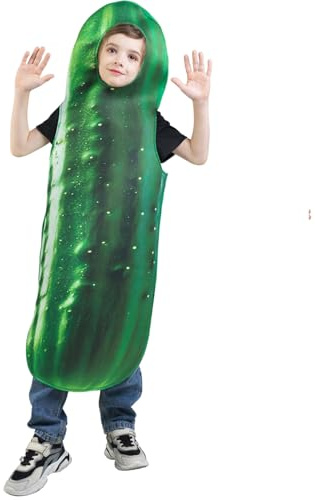 SEA HARE Costumes de fête Amusants pour Enfants en Forme de Concombre (Taille grande : 8-14 ans)