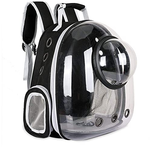 PET CAPSULE Zaino Capsula per animali domestici | Zaino a bolle trasparente per gatti e cani di piccola taglia | Trasportino traspirante approvato dalle compagnie aeree | Viaggi, passeggiate e