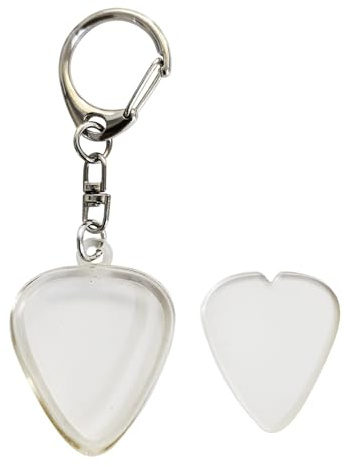 Llavero guardapúas de guitarra Llavero Transparente Portátil Guardapúas