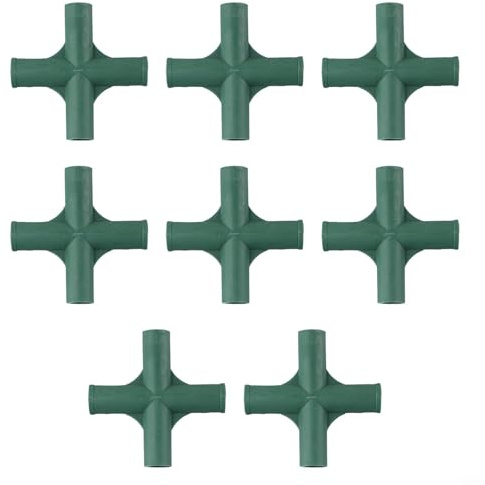 Honseadek Conector de marco de invernadero, soporte de junta resistente para tubería de PVC, conector de marco de tubo de 19 mm, accesorio de invernadero resistente a la intemperie para 385022-03N (2