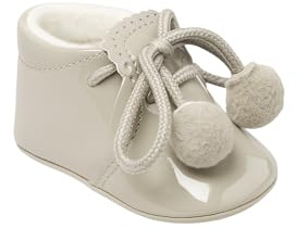 SIRRI Botines unisex de charol para bebé, estilo clásico y elegante, ideales para recién nacidos que empiezan a caminar Tamaño 19
