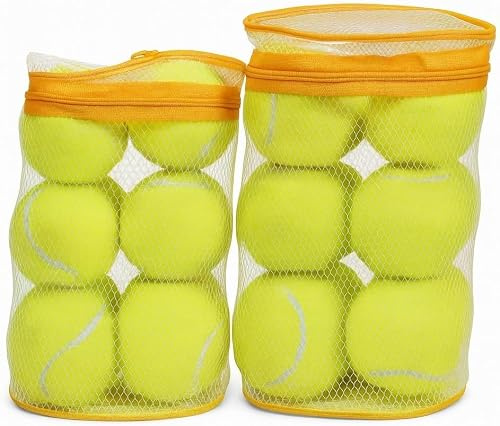 DUAS 12 Pack Tennis Balls with Carry Bag for Training Practice Outdoor Games Dog Play Beach Garden Sports Ball Set