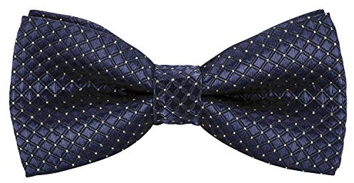 BomGuard Papillon bambini, a quadretti, blu scuro