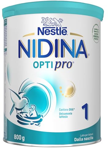 NESTLÉ NIDINA Optipro 1 Latte per Lattanti Polvere dalla nascita, Latta 800g