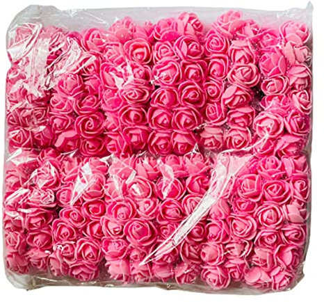 kreativa ballonger konstgjord skum rosblommor rosa skum ros falska blomhuvuden gåva blommor bröllop födelsedag minnesdag gör-det-själv skumblommor för hantverk hem kontor dekoration 144 st