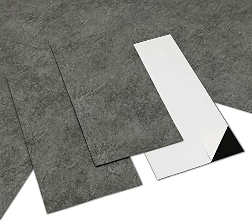 Vinylgolv självhäftande PVC golvbeläggning självhäftande golvplattor vattentät extra nötningsbeständig för kök badrum sovrum 30 x 15 cm 10 stycken