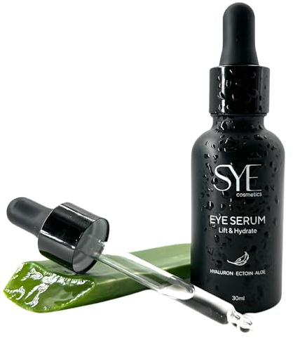 Hyaluron Augenserum : Zweifache Hyaluron-Power als 90 Tage Anti Aging Kur mit Aloe Vera & Ectoin - Augencreme gegen Augenringe, Tränensäcke & Augenfalten - Hyaluron Serum, Hyaluron Augengel