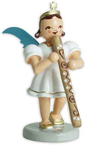 Blank Short Skirt Angel with Didgeridoo Coloured - 6.6 cm