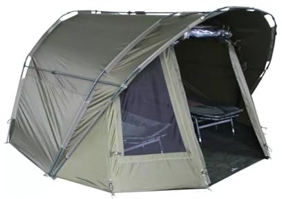 MK-Angelsport 2 Mann (Outdoor) Angelzelt Fort Knox Solid für professionelle Karpfenangler - herausnehmbare Bodenplane